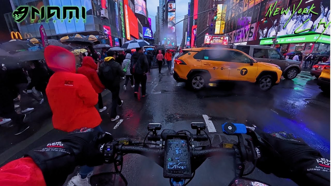 Rainy NYC Day: Insta360 X5 Wet Test on the Nami Klima| eScooter POV
