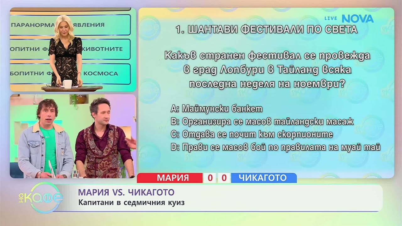 Мария VS Чикагото | Капитани в седмичния куиз | На кафе | 17 мар. 2026