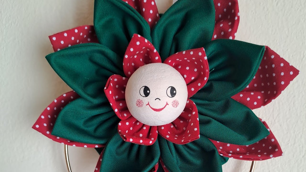 fiore 🌼 in tessuto porta canovaccio tutorial cucito creativo
