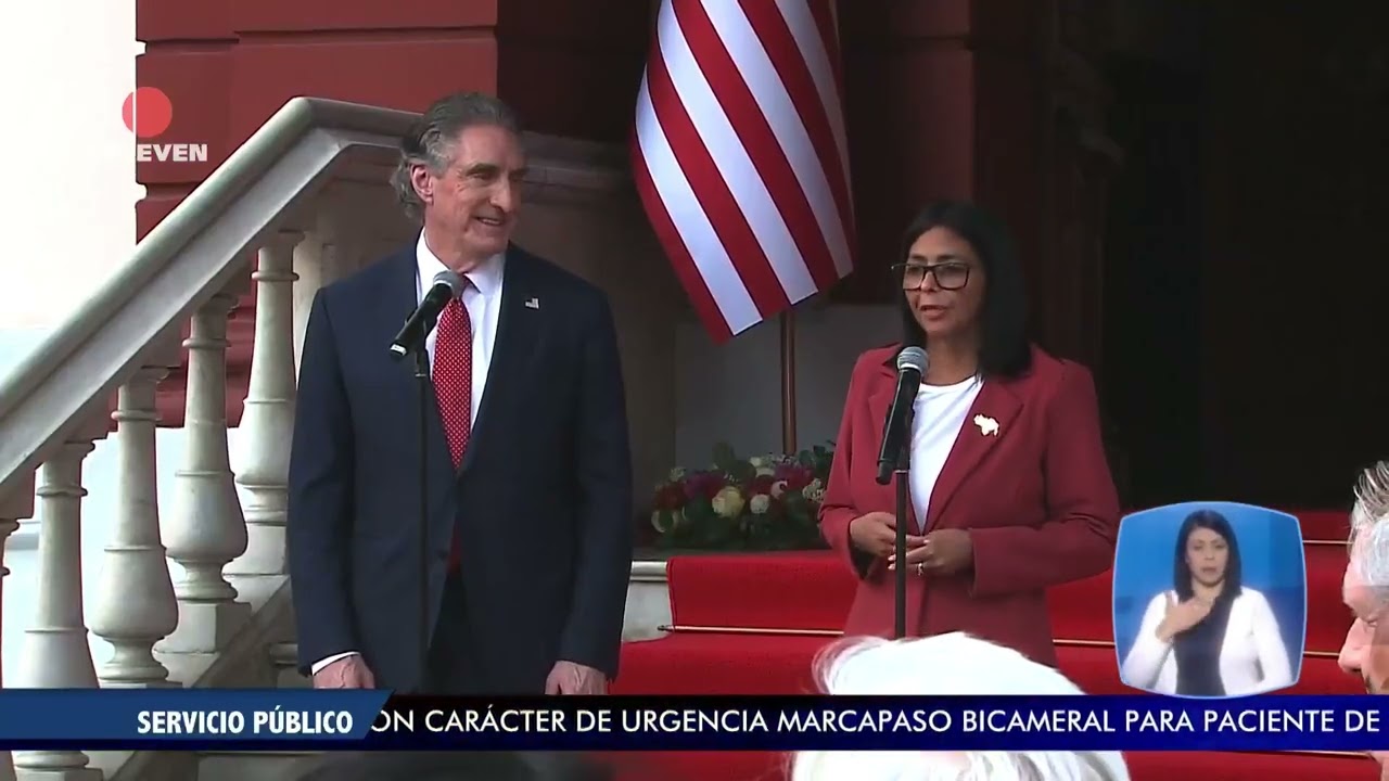 Delcy Rodríguez sostuvo reunión con secretario de Interior de EE.UU. -El Noticiero emisión meridiana