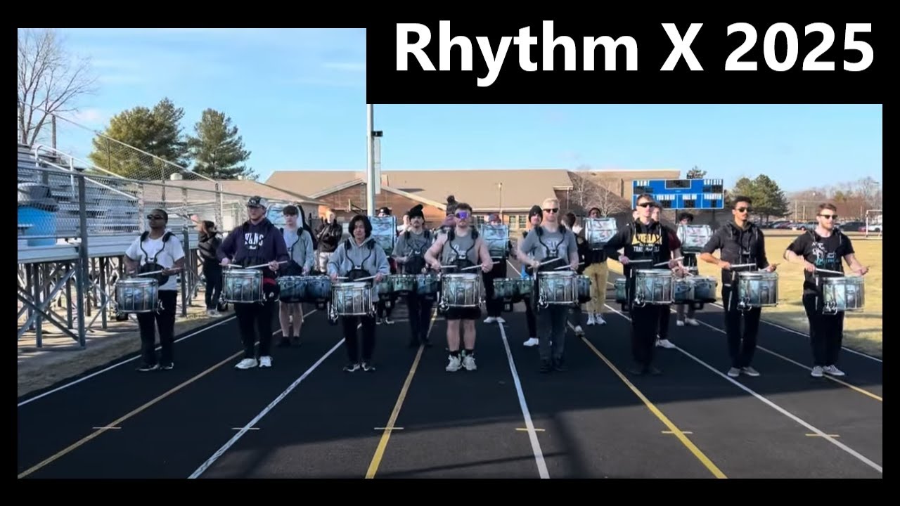 Rhythm X 2025 Drumming Outside in Early March