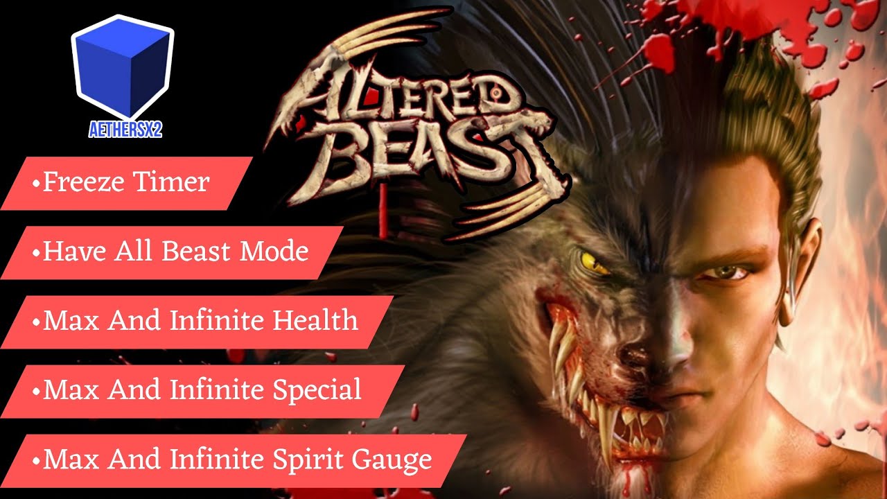 Altered Beast Aethersx2 Everything Cheat Code || 60 FPS Smooth Setting || Altered Beast Cheat Code