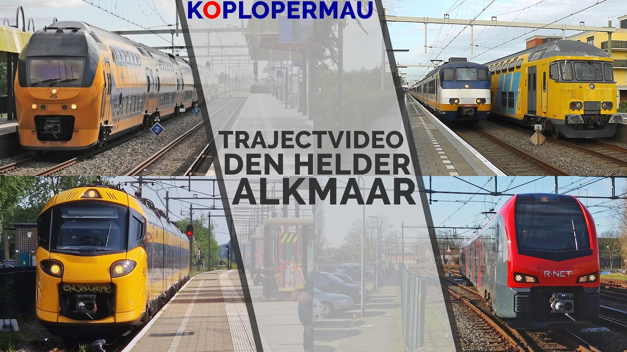 Trajectvideo: Treinen op het traject Den Helder - Alkmaar (Staatslijn K)
