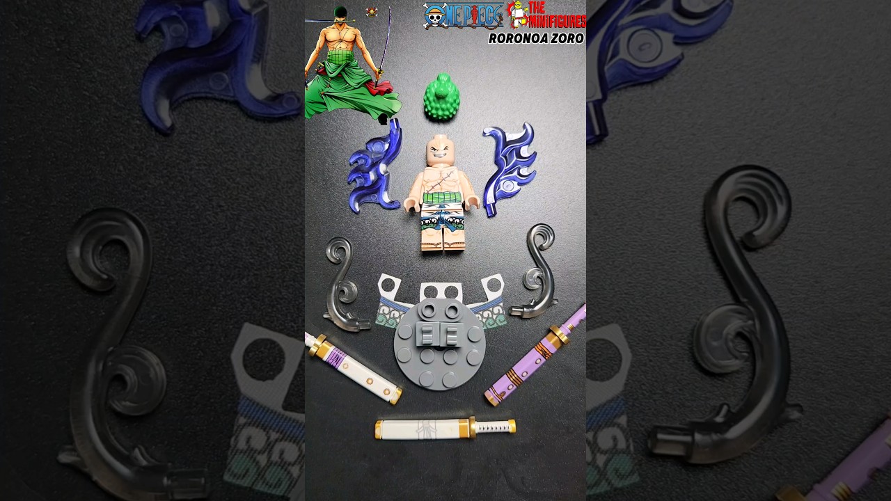 Roronoa Zoro Minifigures #fyp #shorts #shortvideo #legoonepiece #lego #onepiece
