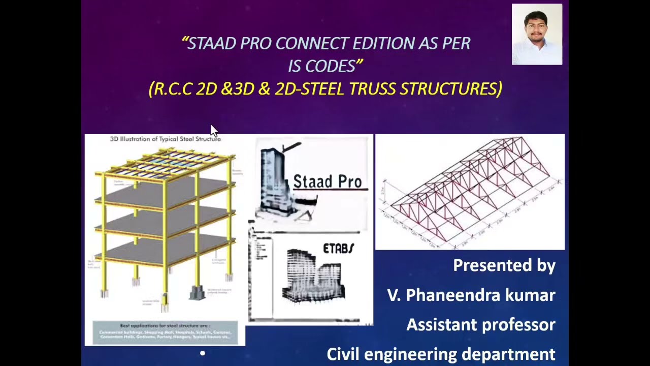 01 -STAAD PRO basic Introduction telugu