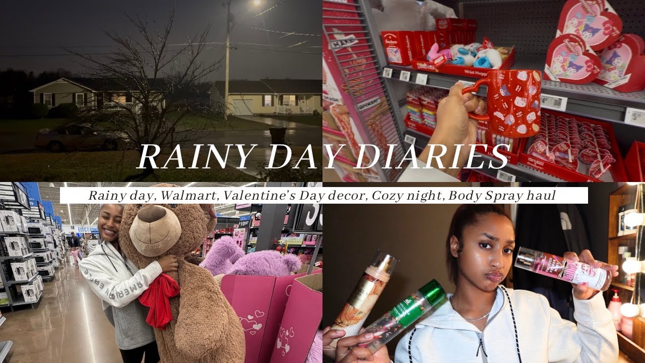 COZY RAINY DAY VLOG 🌧️🤎 | Store Stop, Valentine’s Decorations & Body Spray Favorites