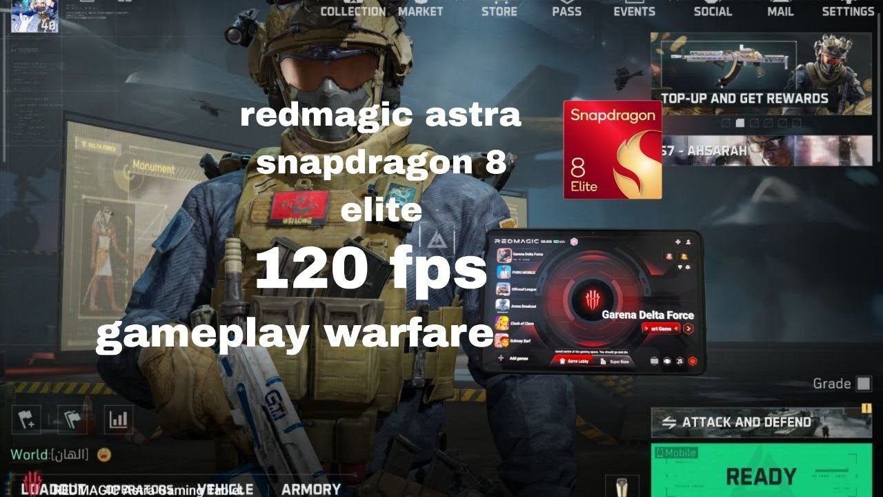 Redmagic astra Delta force mobile gameplay 