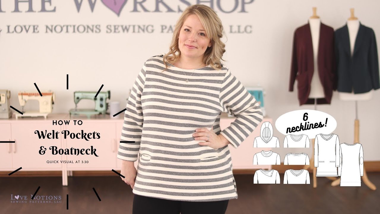 Pattern Overview: Terra Tunic + Welt Pocket and Boatneck How-to