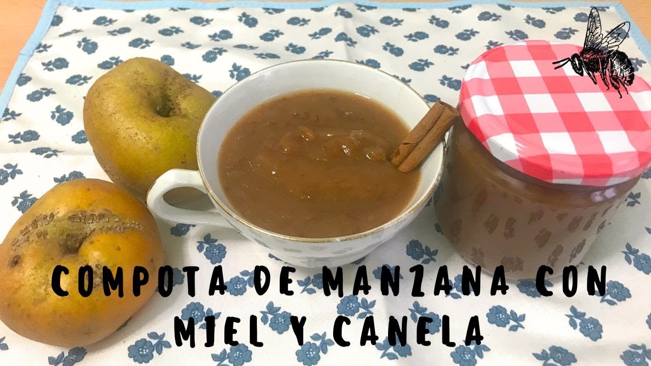 RECETA COMPOTA de MANZANA con MIEL y CANELA// ¿Cómo CONSERVAR MANZANAS?