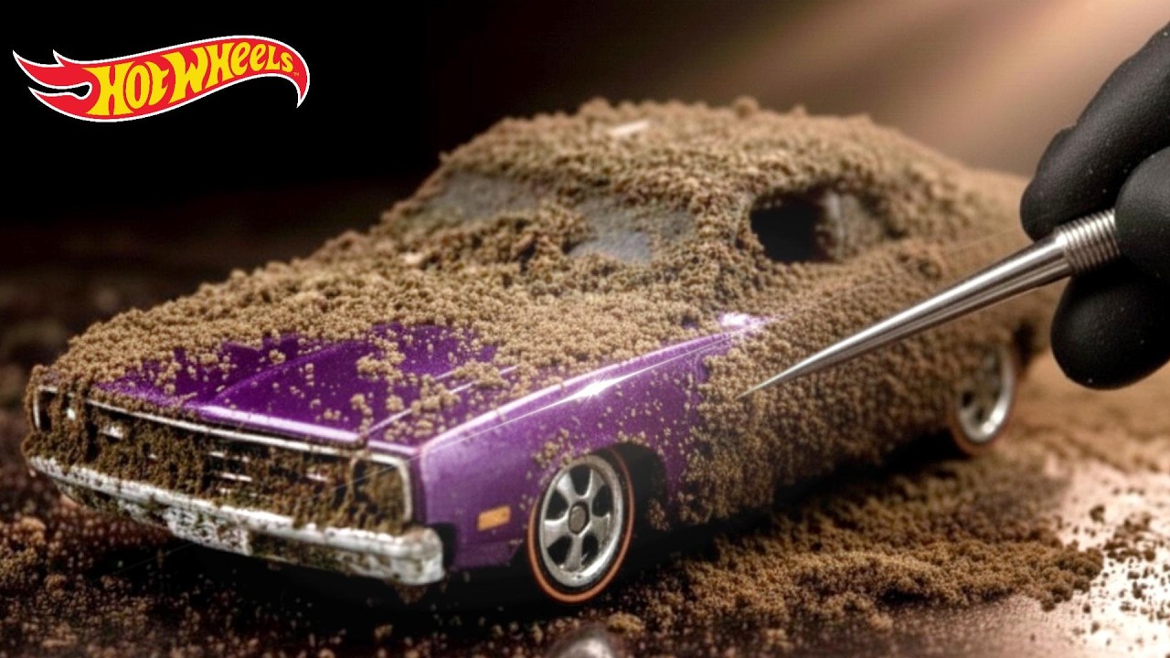 Cleaning a Very Dirty 1968 Hot Wheels | Detailed ASMR (No Talking)