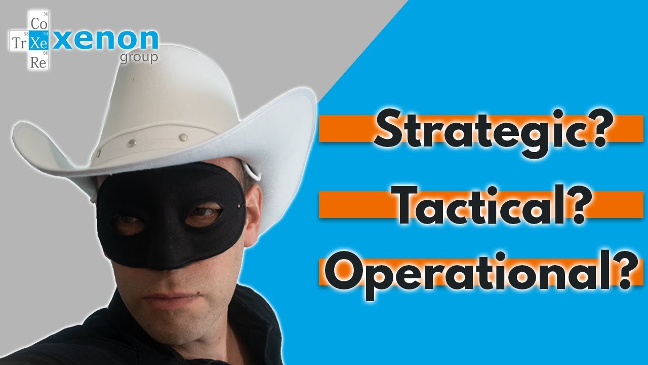 STRATEGIC, TACTICAL AND OPERATIONAL FACILITIES MANAGEMENT (What's the difference?)