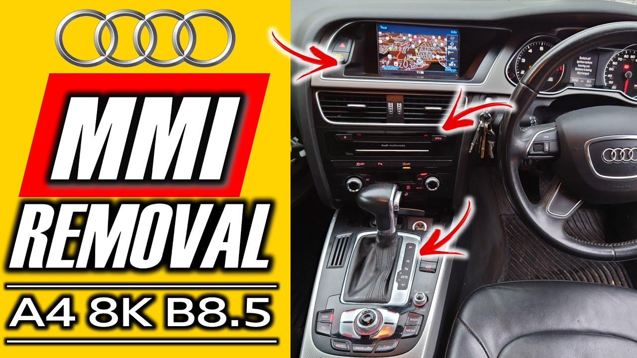 Как снять Audi MMI Audi A4 B8.5 A5 Q5 2008-2016