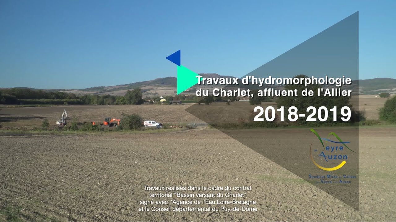 Travaux d'hydromorphologie sur le ruisseau du Charlet - Affluent de l'Allier - SMVVA (63)