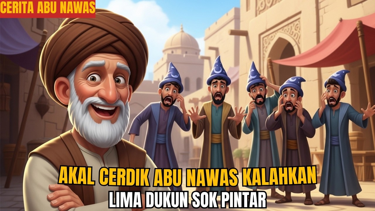 KECERDIKAN ABU NAWAS MELAWAN 5 DUKUN PERAMAL SOK PINTAR - CERITA ABU NAWAS LUCU PENGANTAR TIDUR