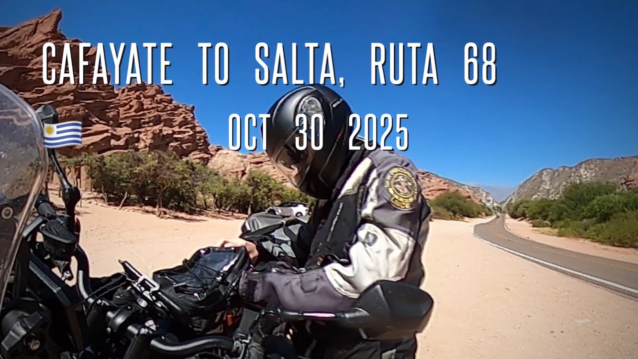 Cafayate to Salta, Ruta 68.   Oct 30 2025
