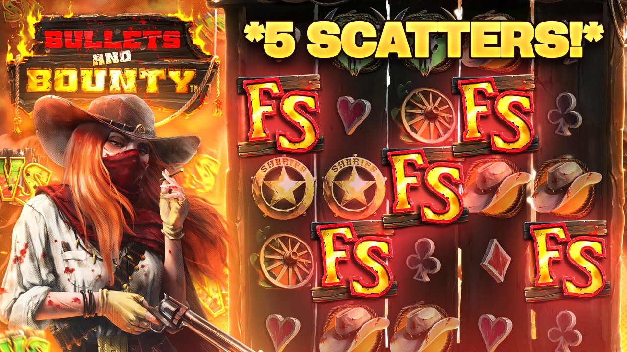 WE GOT THE 5 SCATTER EPIC BONUS ON BULLETS AND BOUNTY