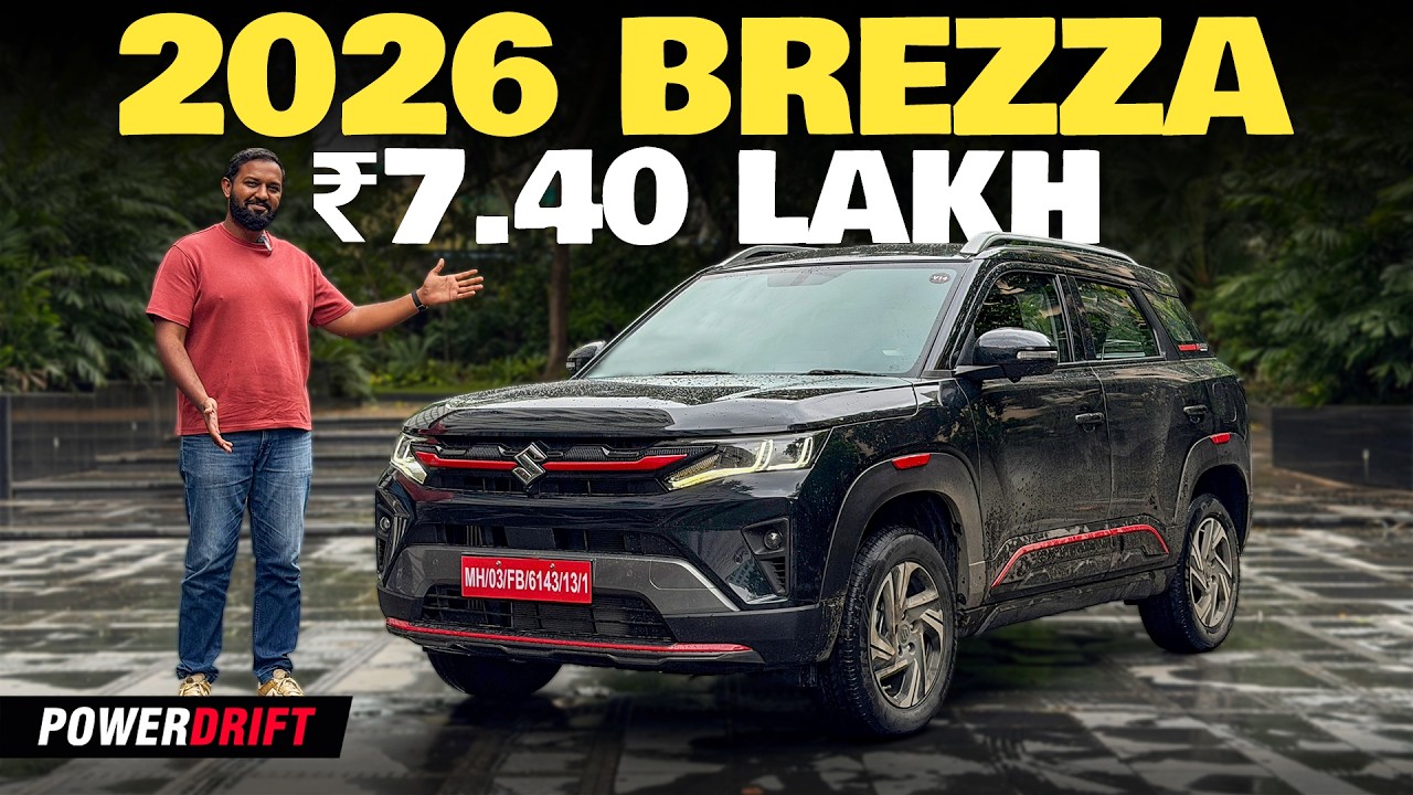 Обновленный Maruti Suzuki Brezza 2026 года | Все, что нужно знать | PowerDrift QuickEase