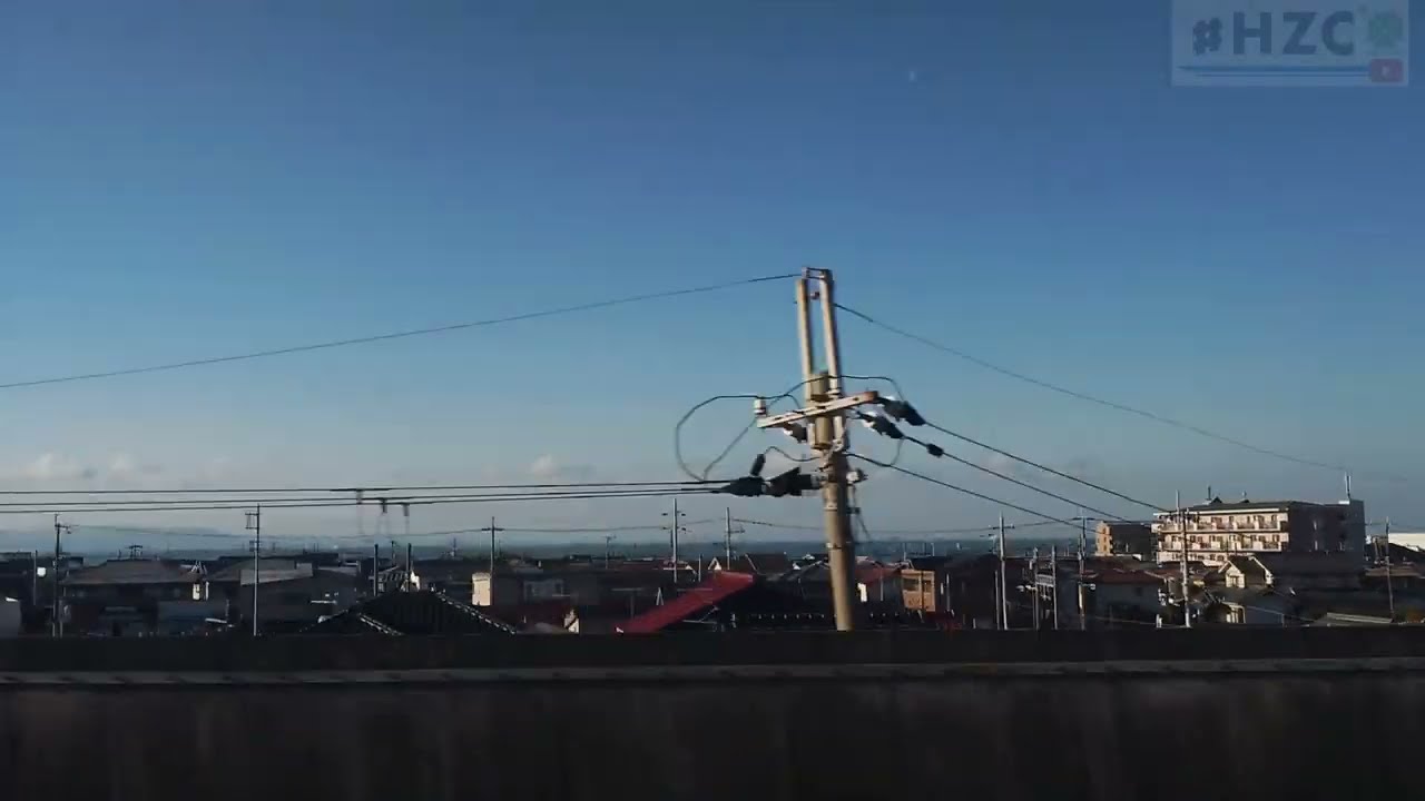 山陽新幹線　車窓　岡山駅〜新大阪駅　【WESTER26-8】