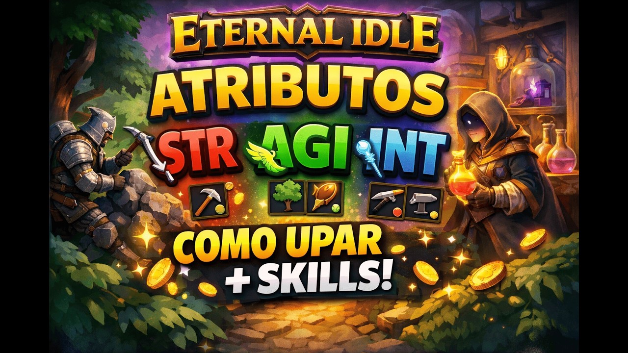 ETERNAL IDLE | ATRIBUTOS (STR, AGI, INT) – COMO UPAR + SKILL