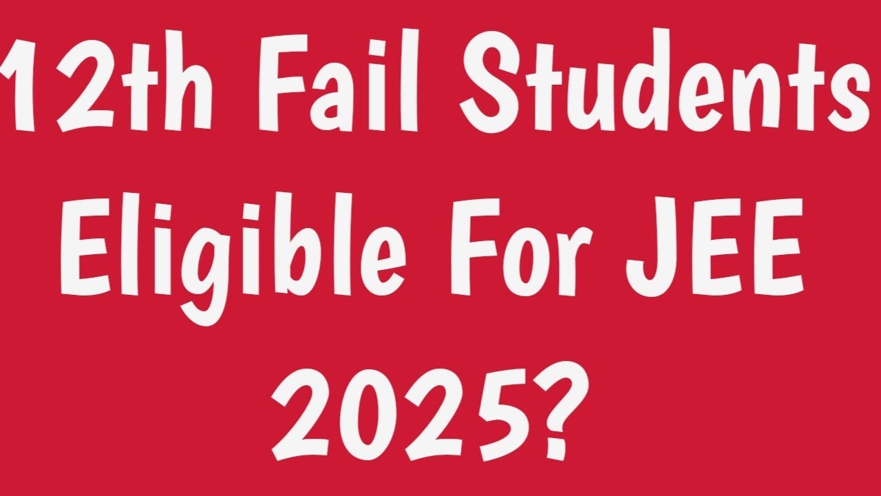 12th Fail Students How to Fill JEE 2025 Form - Passed or Appearing?|Jee 2025 Form Filling|Cbse 2025
