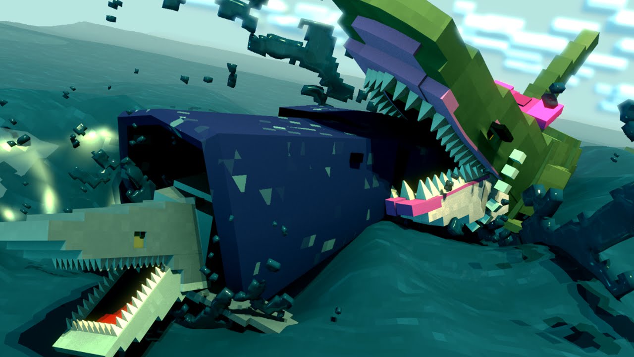 Mama Jaws Shark Attack Revenge Animated! (Minecraft Animation)