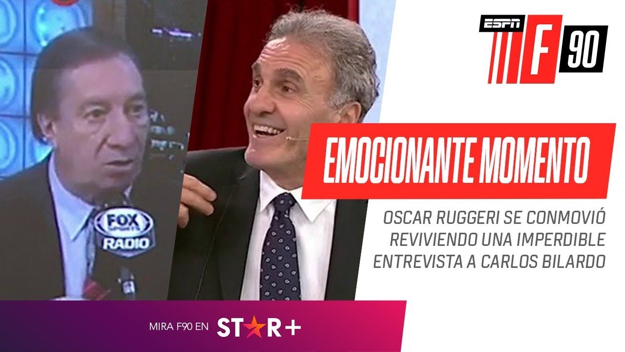 ¡EMOCIONANTE MOMENTO! #Ruggeri se conmovió recordando a #Bilardo y pidió que sea homenajeado