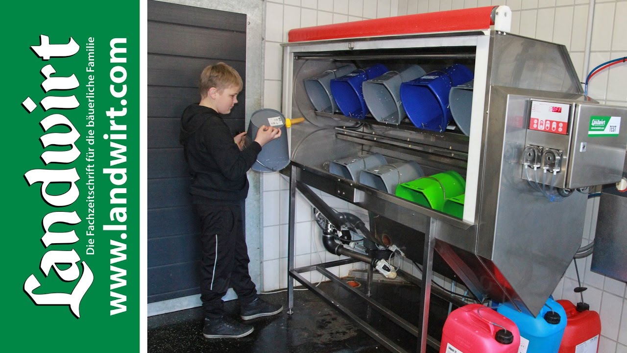 Waschautomat für Kälbertränkeeimer | landwirt.com