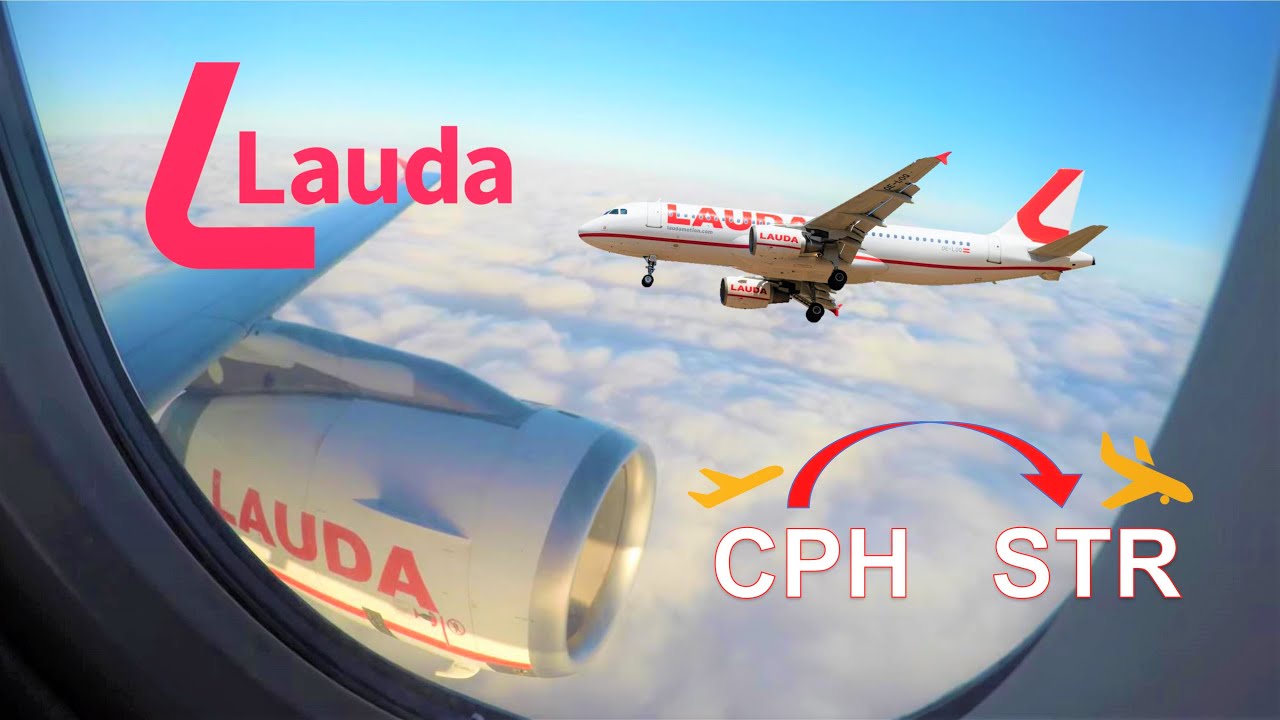 ✈︎ FULL FLIGHT ✈︎ Crappy Laudamotion from Copenhagen to Stuttgart