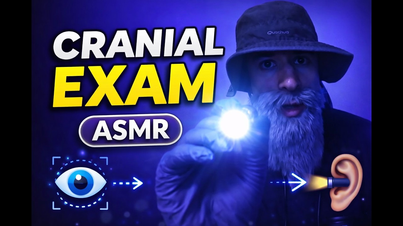 🧠 Cranial Exam ASMR |  Eye Tracking, Light Test & Relaxing Doctor Roleplay