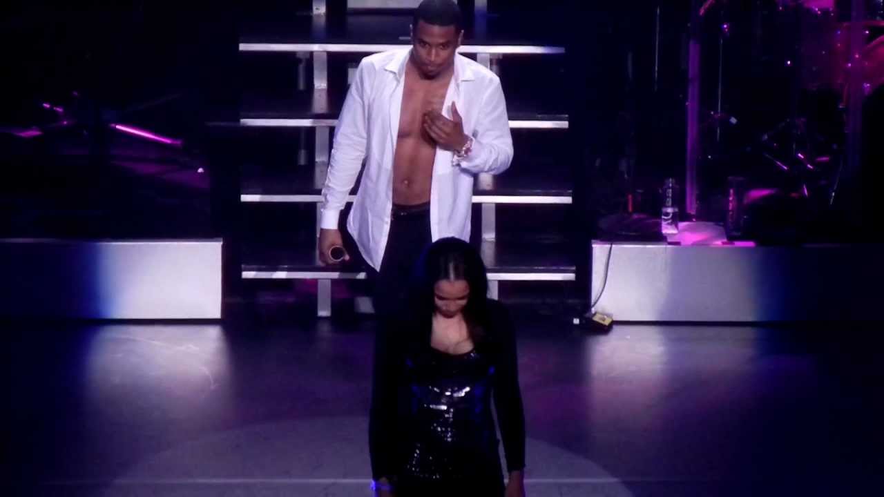 Trey Songz - Girl from the audience joins him on stage in Atlanta