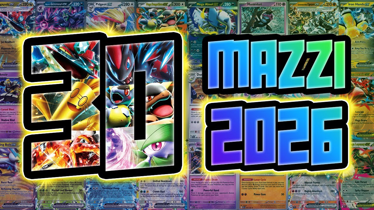 30 MAZZI DA GIOCARE nel 2026 | Liste di tutti i MIGLIORI DECK di carte Pokemon! | Il Covo di Weavile