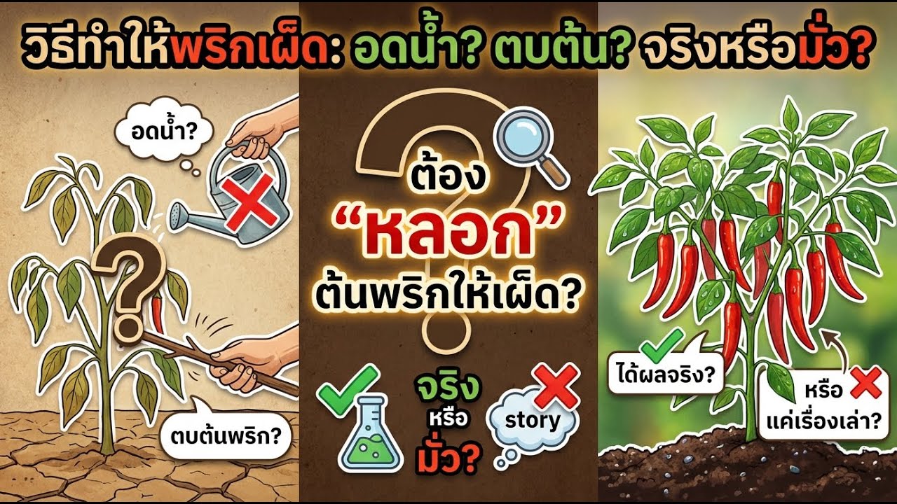 ทำให้พริกเผ็ดขึ้นจริงหรือ? เทคนิค 'ทรมาน' พริกให้อร่อยขึ้น