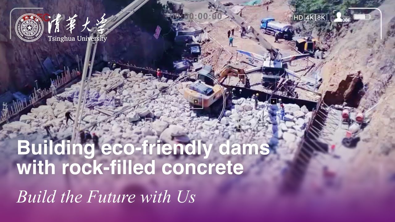 Building eco-friendly dams with rock-filled concrete