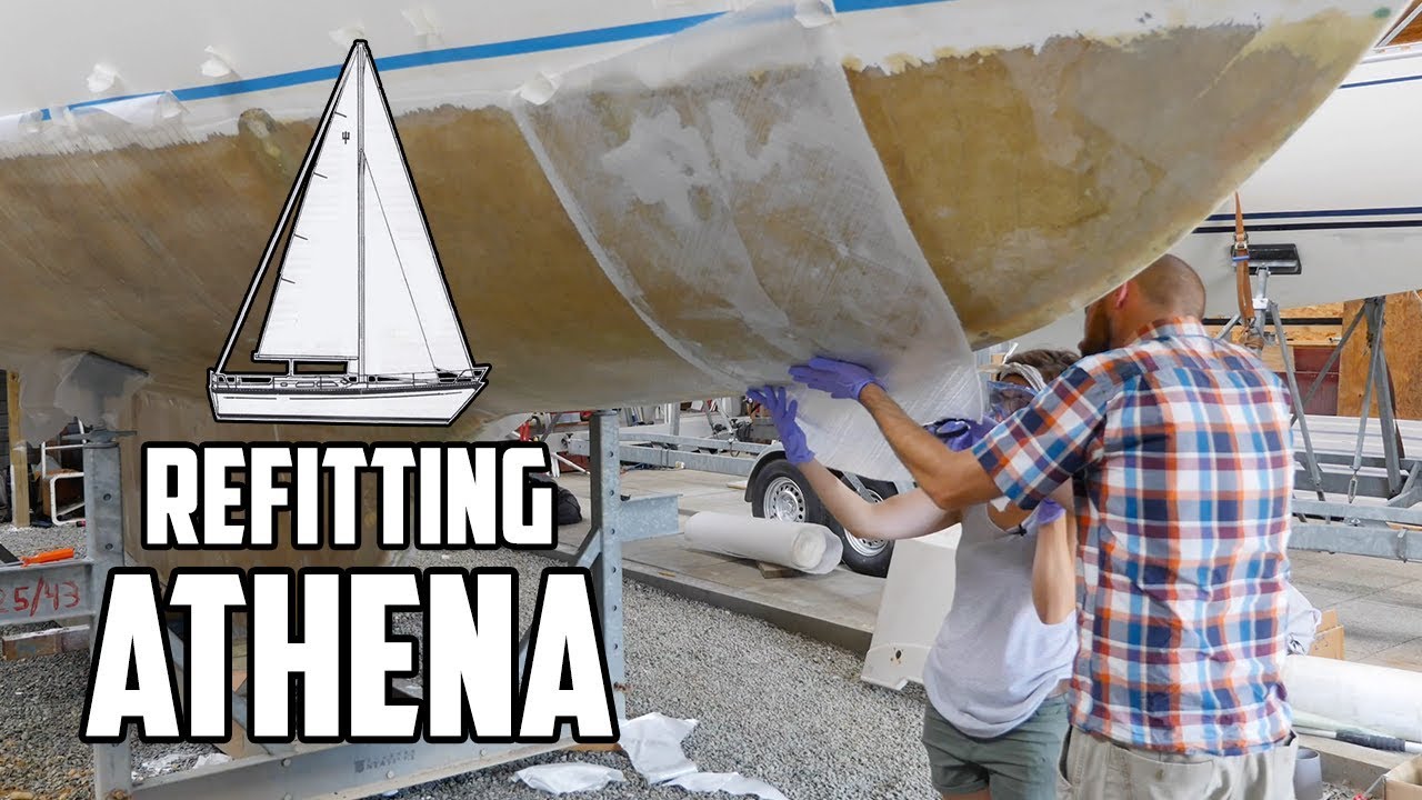 Sail Life - Osmosis treatment, laying up glass on the hull - episode 2 of 5
