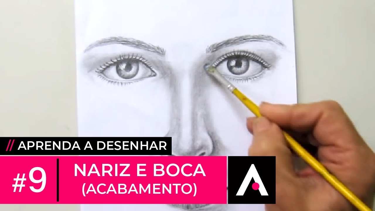 Como Desenhar Nariz e Boca - 2 de 2 (Acabamento) - Aprenda a Desenhar #9
