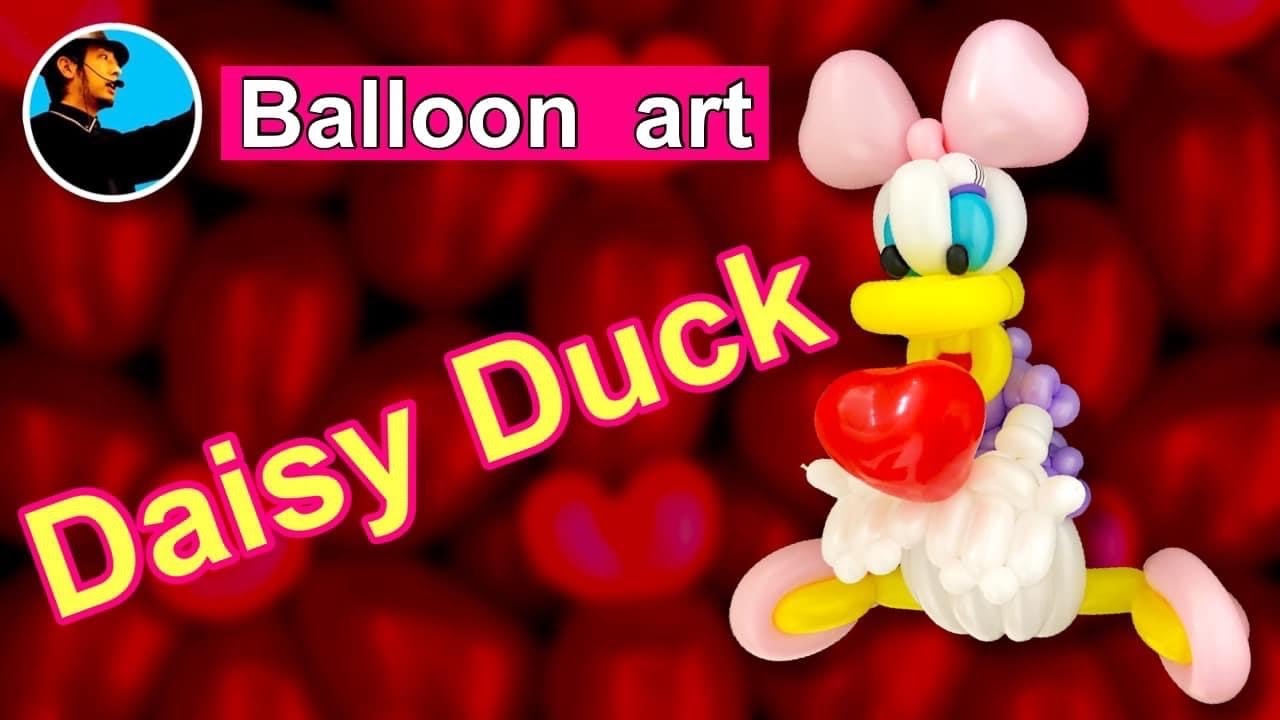 【Balloon art 136】 Daisy Duck (デイジーダック) #balloonart #バルーンアート