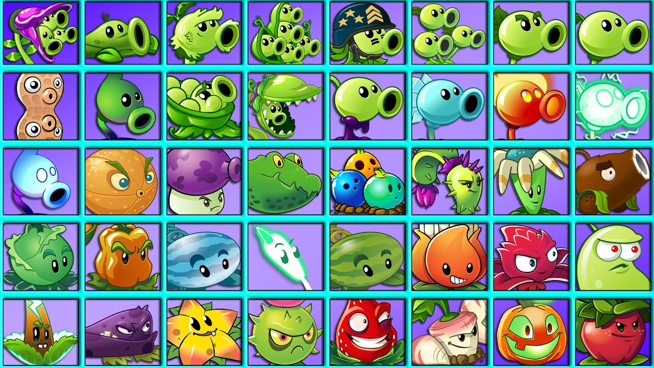 Random 40 PEA & OLD Plants Battlez - Who Will Win?