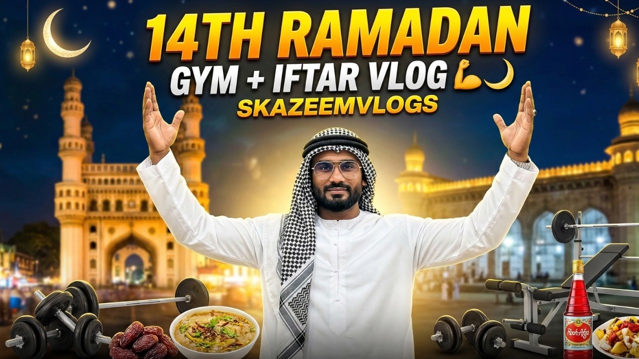 Ramadan Day 14 🌙 Gym, Jokes & Iftar with Friends 💪😄| SKAZEEMVLOGS