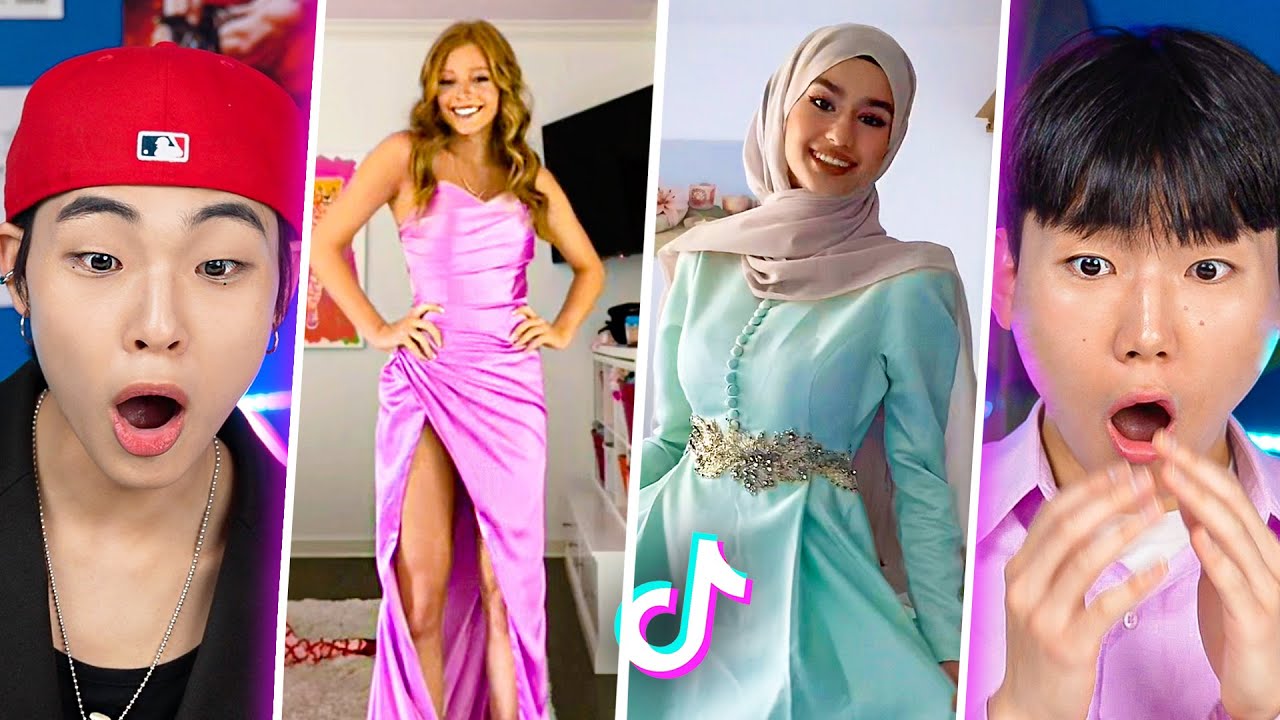 Корейцы впервые отреагировали на выпускное платье из TikTok! | PEACH