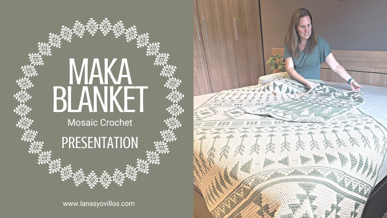 MAKA BLANKET CAL MOSAIC CROCHET | Presentation Video | Lanas y Ovillos in English