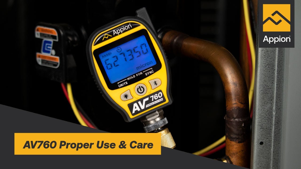 AV760 Vacuum Gauge Proper Use & Care