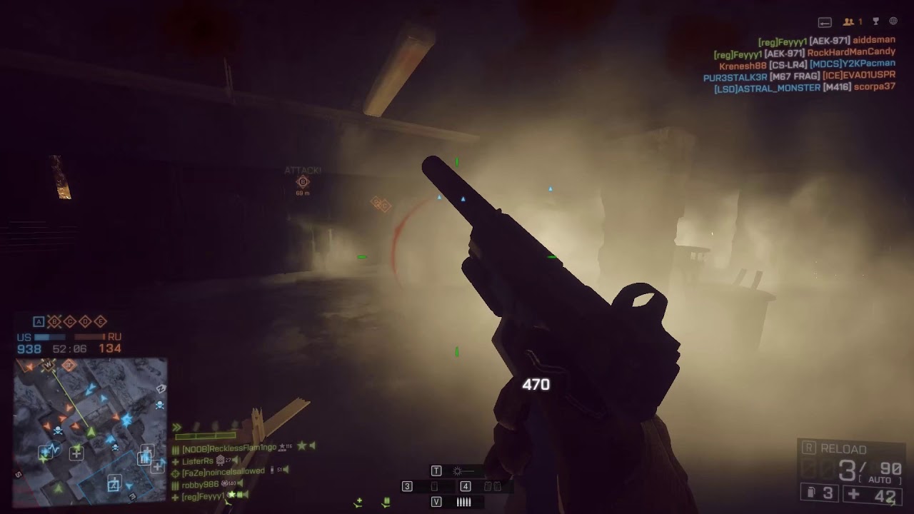 aggressively farming on the worlds hardest bf4 server