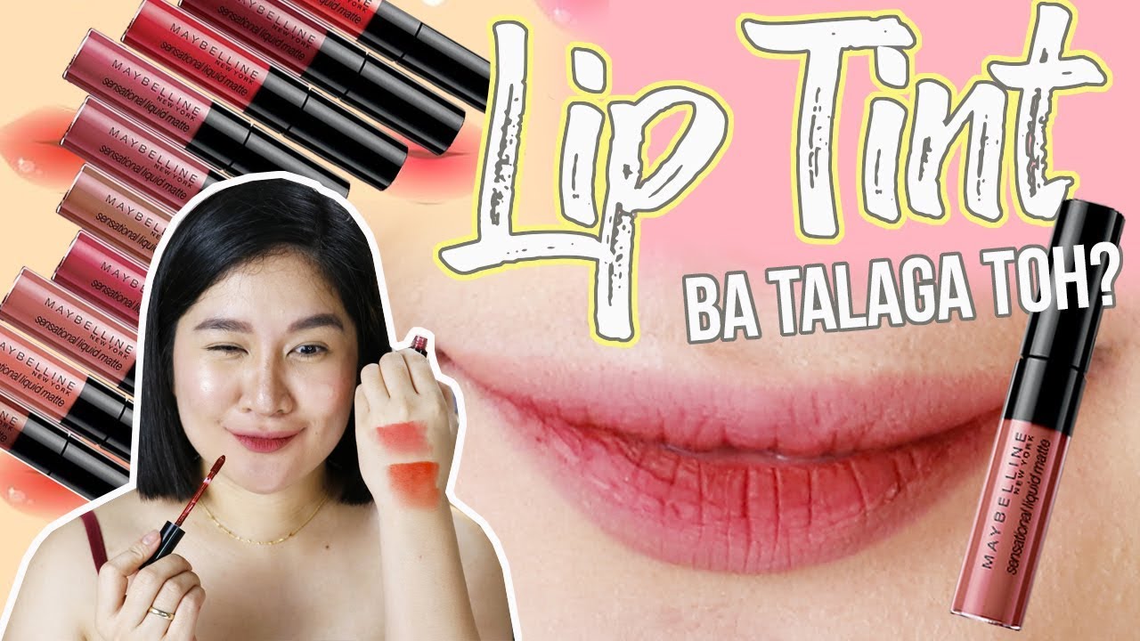 MAYBELLINE LIP TINTS Ba Talaga? | Kris Lumagui