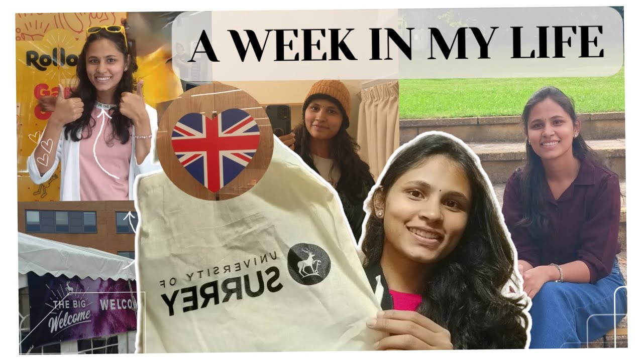 My 1st week in Uk 🇬🇧 | University of Surrey |Real experience |international studentlife|Likitha_here