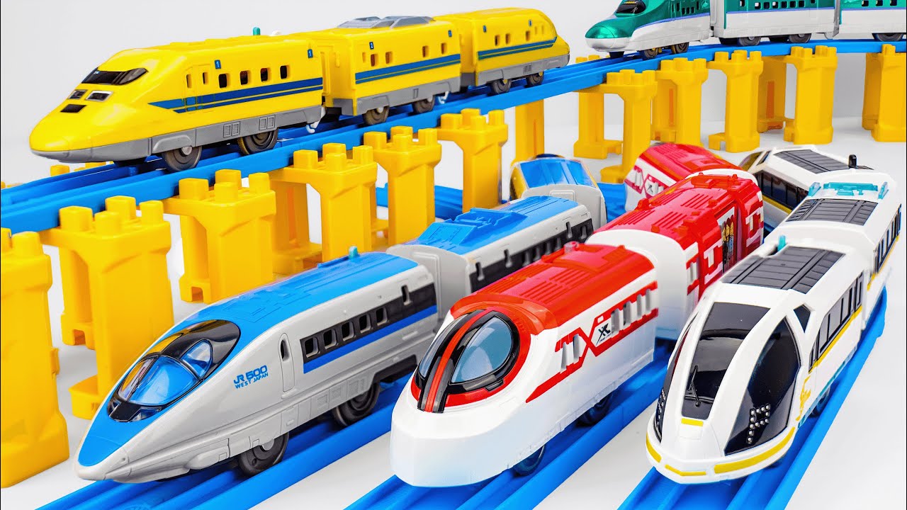 Plarail Shinkansen ☆ Unboxing and Running Test With N Scale ES-05, S-02 & S-20 Electric Trains