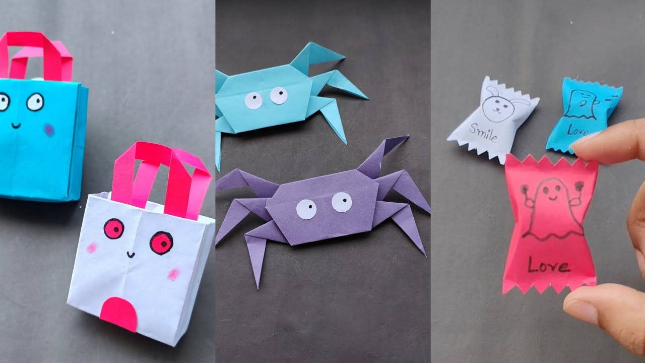 Papercraft/cute crafting/ mini bags/paper chocolates