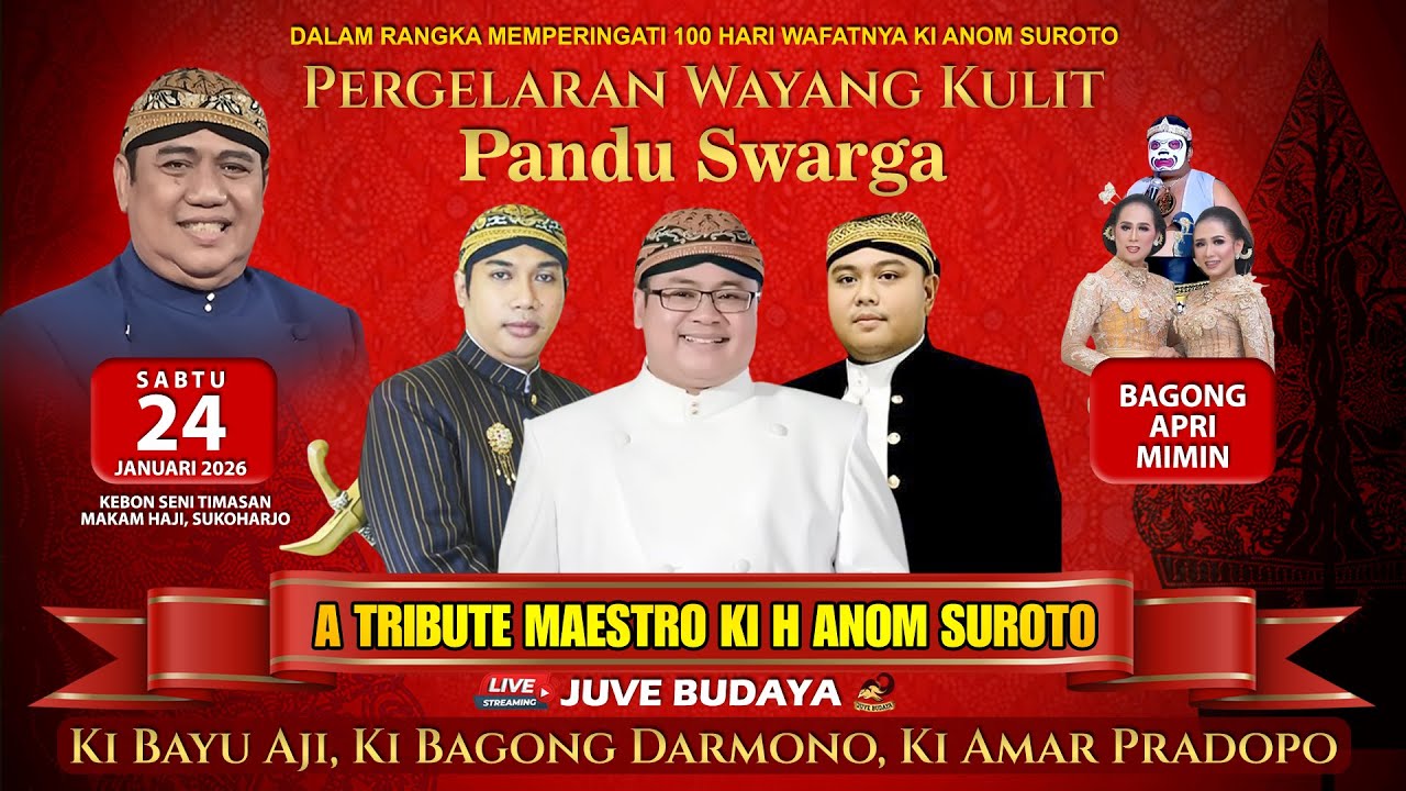 🔴LIVE WAYANG KULIT KI BAYU AJI - KI BAGONG DARMONO - KI AMAR PRADOPO - 100 HARI KI ANOM SUROTO