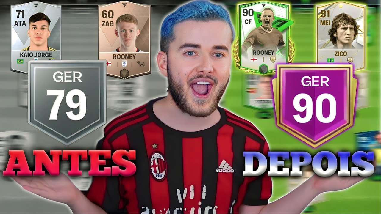 🔥TRANSFORMEI PRIMEIRA CONTA NO EA FC MOBILE🔥10 MIL FC POINTS E GER 85+