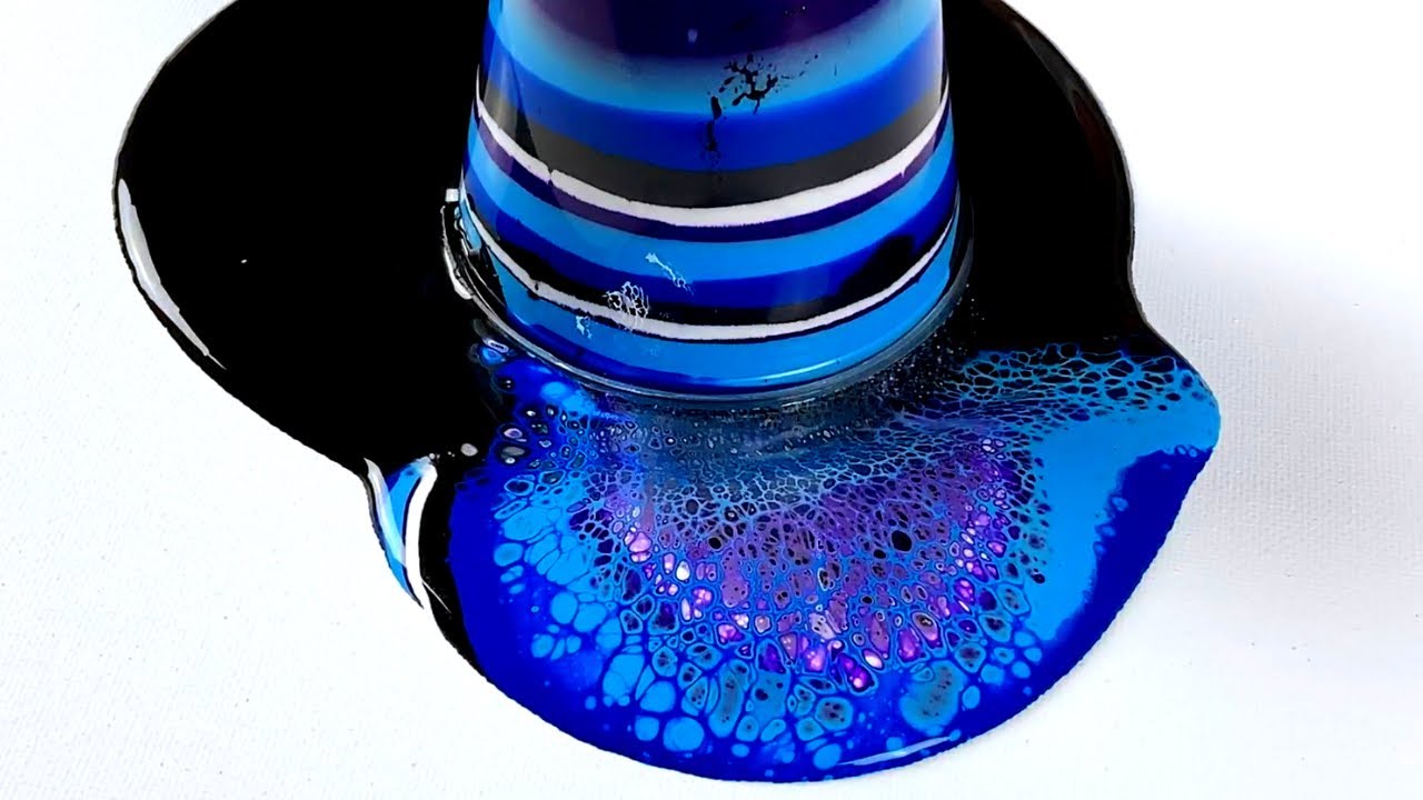 Акриловая заливка Flip Cup Galaxy | Простая акриловая заливка для начинающих