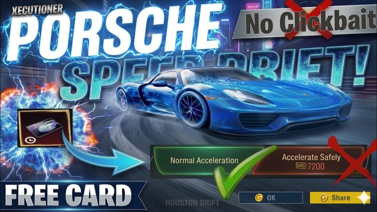 60 UC Speed Drift + Normal Acceleration = 1 Car Skin | Luckiest Porsche Speed Drift | Insane Luck 🤯